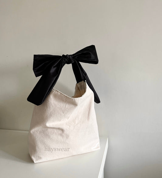 Canvas Bow Bag