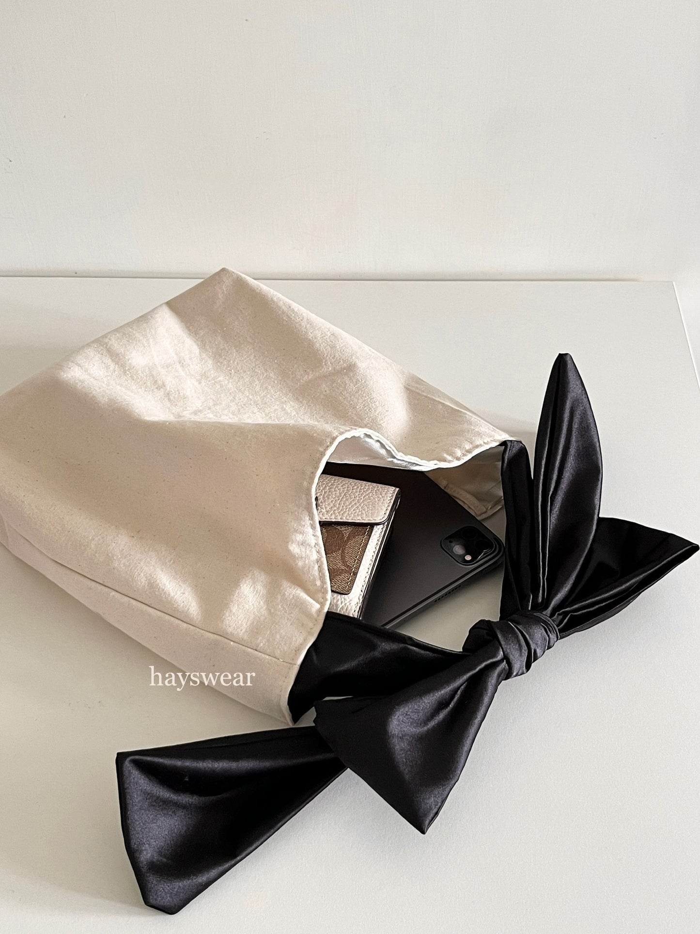 Black Bow Bag